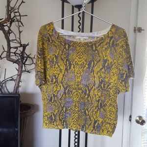 LOFT oversized animal print top